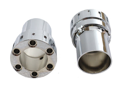 Wyatt Gatling Six Gun Exhaust Tip Set - 2-1/2 Inch Outlet Diameter for 2-1/4 Inch Drag Pipes