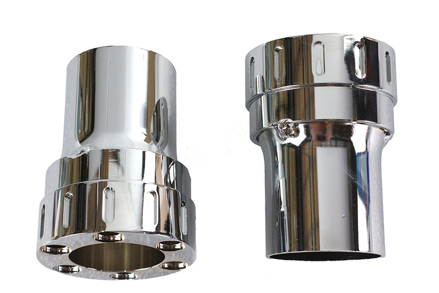 Wyatt Gatling Six Gun Exhaust Tip Set - 2-1/2 Inch Outlet Diameter for 2-1/4 Inch Drag Pipes