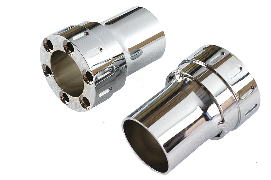 Wyatt Gatling Six Gun Exhaust Tip Set - 2-1/2 Inch Outlet Diameter for 2-1/4 Inch Drag Pipes