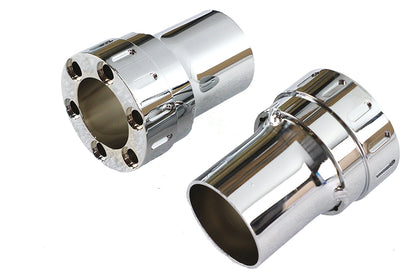 Wyatt Gatling Six Gun Exhaust Tip Set - 2-1/2 Inch Outlet Diameter for 2-1/4 Inch Drag Pipes
