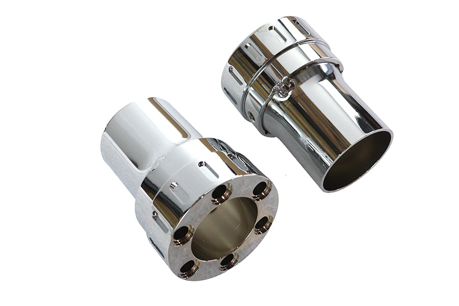 Wyatt Gatling Six Gun Exhaust Tip Set - 2-1/2 Inch Outlet Diameter for 2-1/4 Inch Drag Pipes