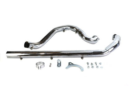 Wyatt Gatling Crossover Exhaust Header Pipes for Harley Davidson FLT, FLHT, FLHR, FLTR, FLHX 2007-2008