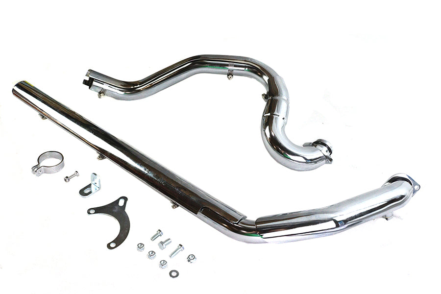 Wyatt Gatling Crossover Exhaust Header Pipes for Harley Davidson FLT, FLHT, FLHR, FLTR, FLHX 2007-2008