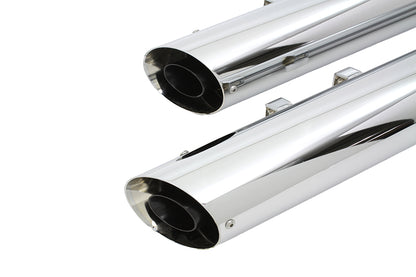 Wyatt Gatling Slash Down Muffler Set Part 80491-07 for Harley Davidson FLT Models
