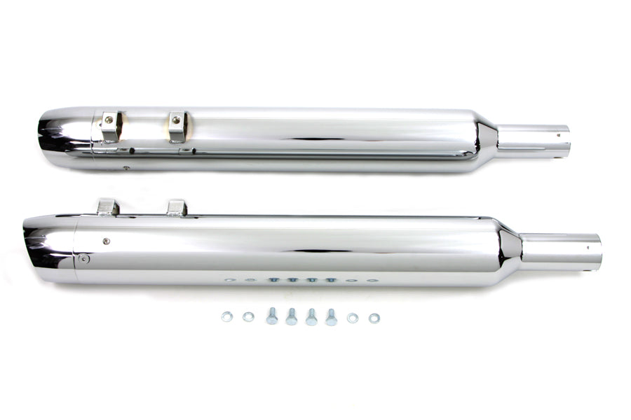 Wyatt Gatling Slash End Cap Muffler Set for Harley Davidson FLT (1995-2004)