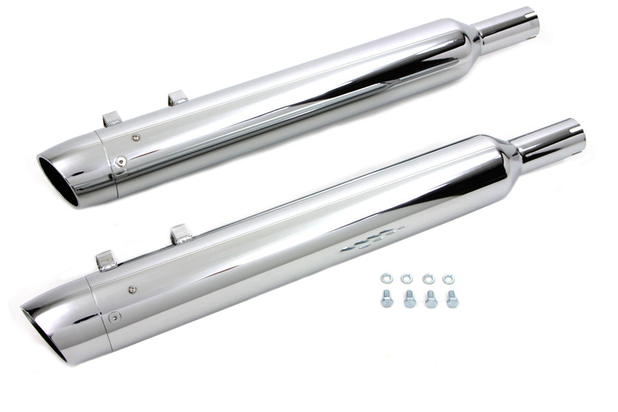 Wyatt Gatling Slash End Cap Muffler Set for Harley Davidson FLT (1995-2004)
