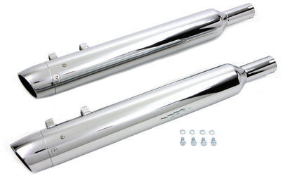 Wyatt Gatling Slash End Cap Muffler Set for Harley Davidson FLT (1995-2004)