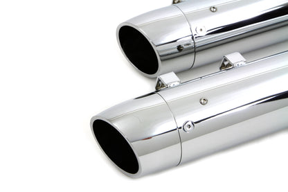 Wyatt Gatling Slash End Cap Muffler Set for Harley Davidson FLT (1995-2004)