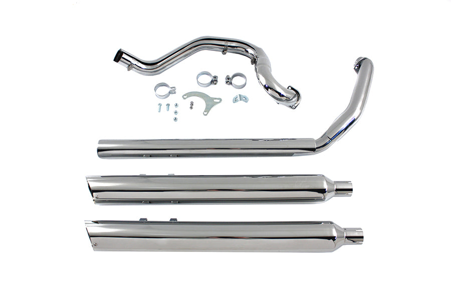 V-Twin Touring Crossover Exhaust Header System Chrome for Harley Davidson FLT 1995-2004