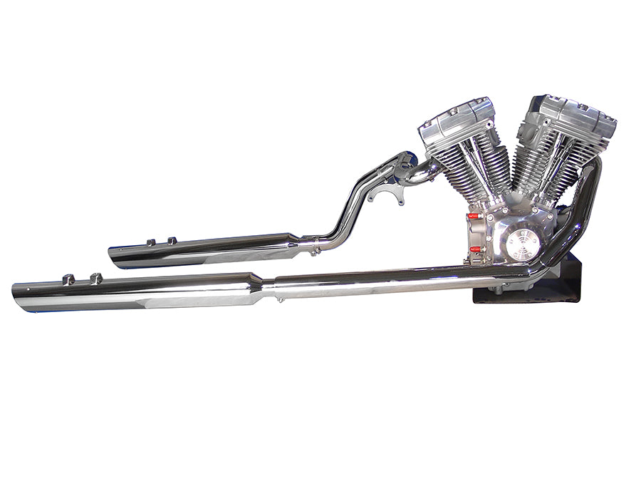 V-Twin Touring Crossover Exhaust Header System Chrome for Harley Davidson FLT 1995-2004