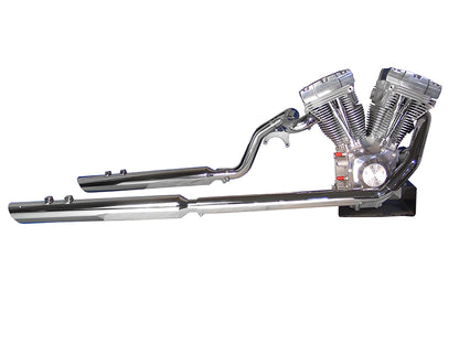 V-Twin Touring Crossover Exhaust Header System Chrome for Harley Davidson FLT 1995-2004