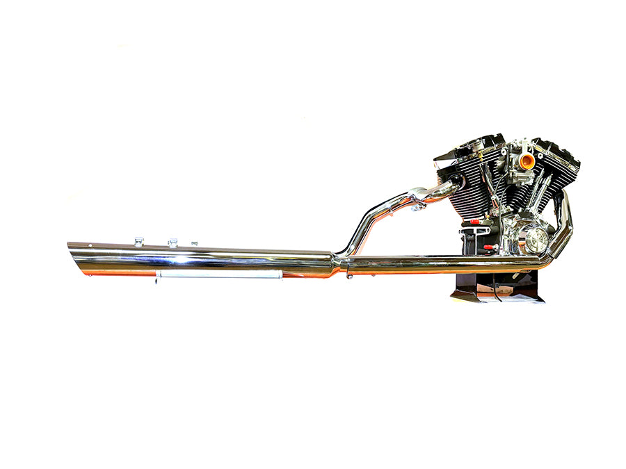 V-Twin Touring Crossover Exhaust Header System Chrome for Harley Davidson FLT (2007-2008)