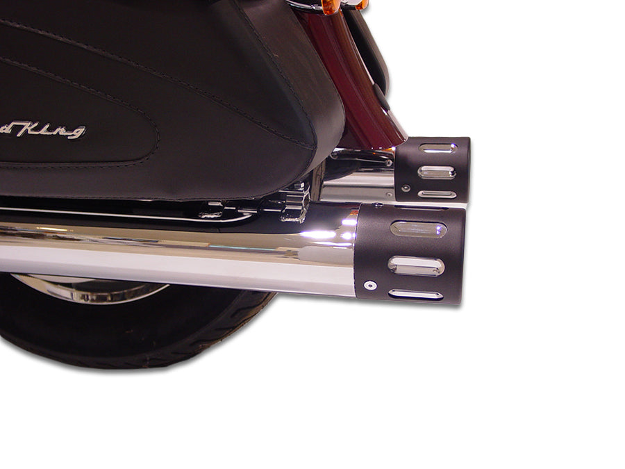 Wyatt Gatling Muffler Set with Revolver Tips for Harley Davidson FLT Models