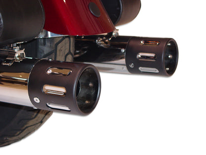 Wyatt Gatling Muffler Set with Revolver Tips for Harley Davidson FLT Models