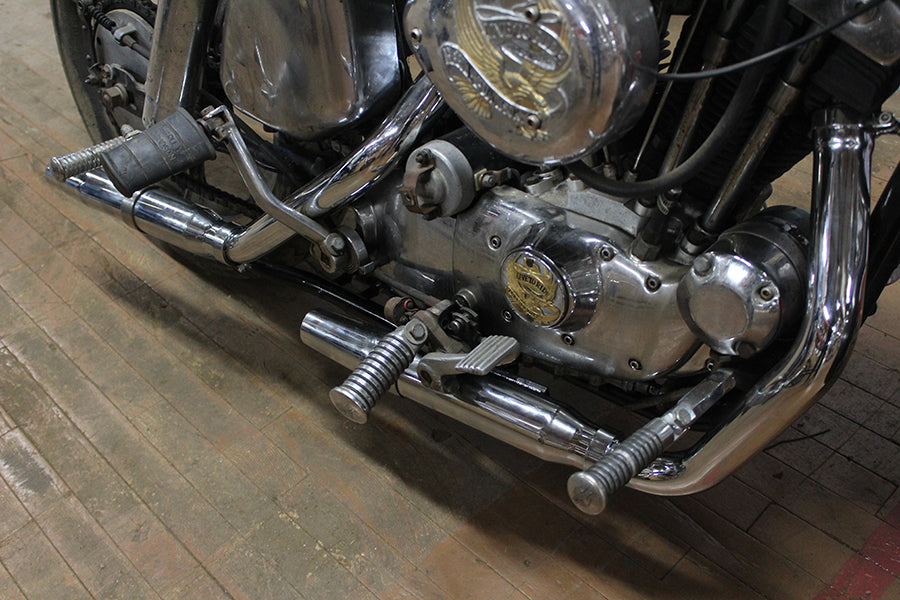V-Twin Tapered Muffler Exhaust Kit Chrome for Harley Davidson XLH 1957-1966