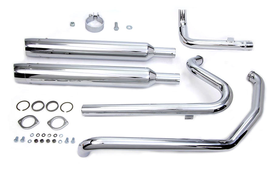 V-Twin Touring Crossover Exhaust Header System Chrome for Harley Davidson FLT (2010-2016)