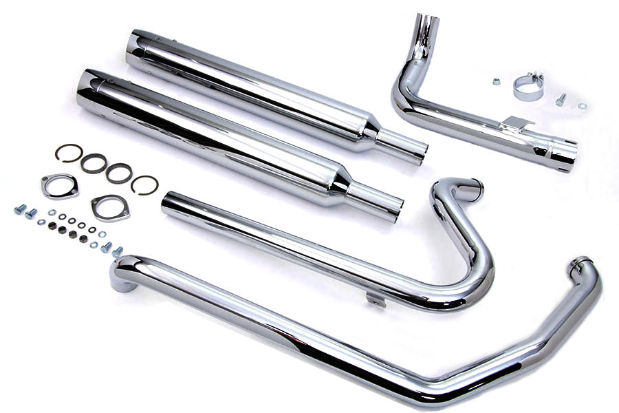 V-Twin Touring Crossover Exhaust Header System Chrome for Harley Davidson FLT (2010-2016)