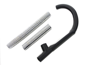 V-Twin 30-0640 45 Inch Exhaust Header Set with Flex Cover for Harley Davidson WL 1930-1939
