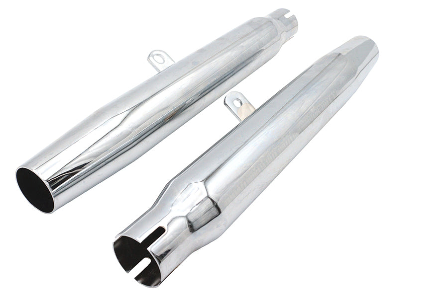 Wyatt Gatling Tapered Slip-On Muffler Set for Harley Davidson XL (1980-1989)