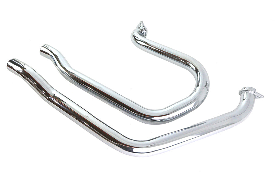V-Twin Alphabet FX-FXE Exhaust Header Set Chrome for Harley Davidson FX (1971-1980)