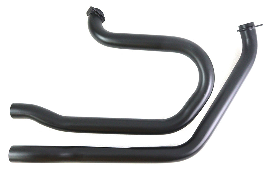 V-Twin Alphabet FX-FXE Exhaust Header Set Black for Harley Davidson FX (1971-1980)