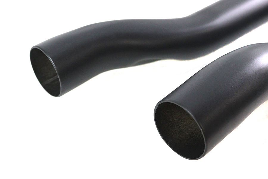 V-Twin Alphabet FX-FXE Exhaust Header Set Black for Harley Davidson FX (1971-1980)