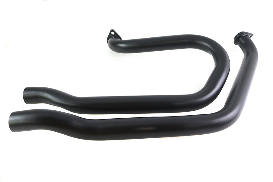 V-Twin Alphabet FX-FXE Exhaust Header Set Black for Harley Davidson FX (1971-1980)