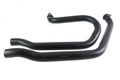 V-Twin Alphabet FX-FXE Exhaust Header Set Black for Harley Davidson FX (1971-1980)