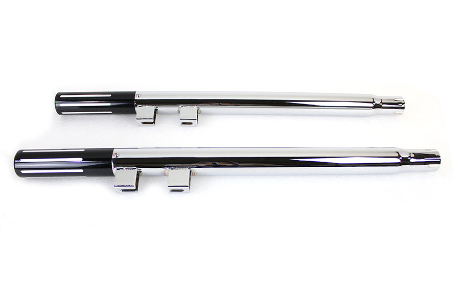 V-Twin FLT Shotgun Tail Pipe Extension Set for Harley Davidson FLT Models (1995-2004)