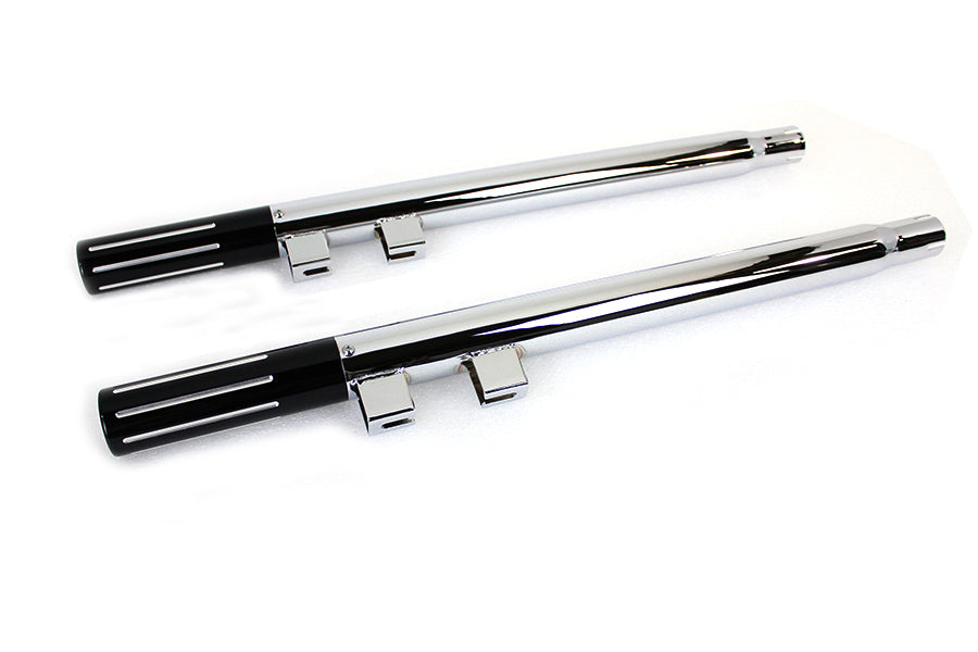 V-Twin FLT Shotgun Tail Pipe Extension Set for Harley Davidson FLT Models (1995-2004)