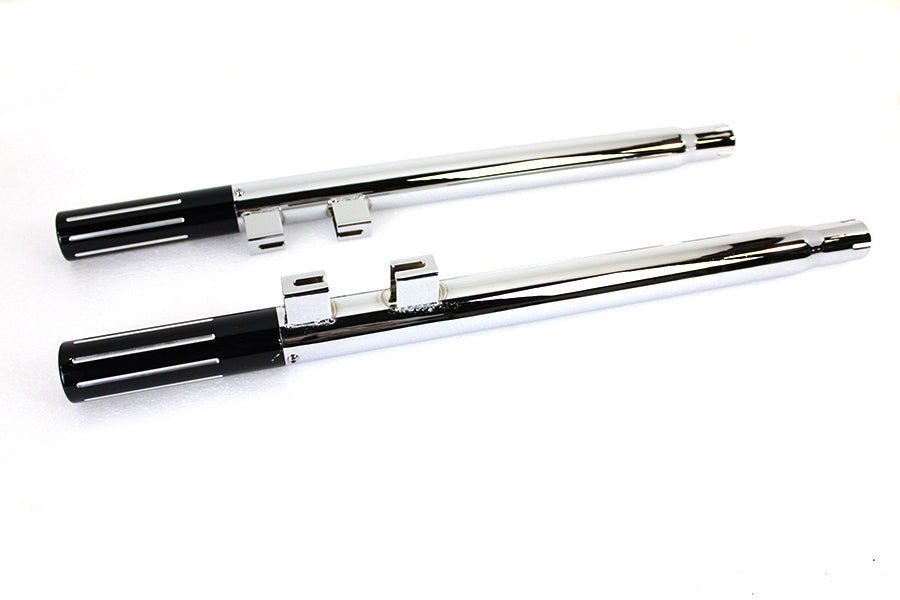 V-Twin FLT Shotgun Tail Pipe Extension Set for Harley Davidson FLT Models (1995-2004)