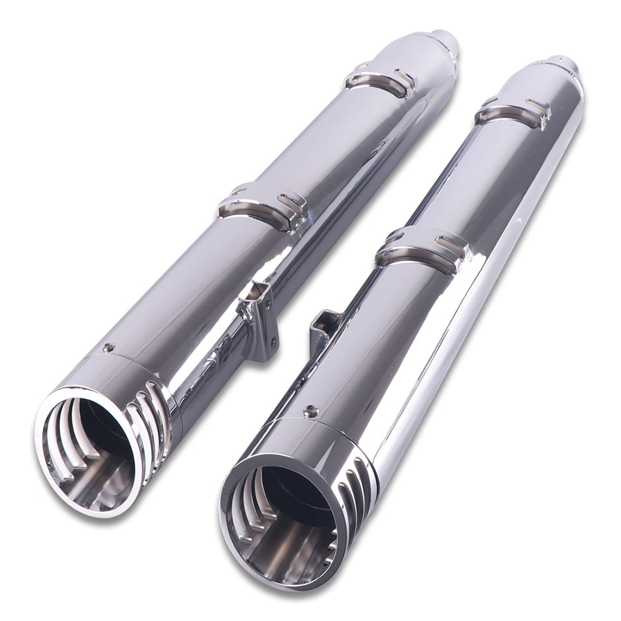 V-Twin Indian Slip On Muffler Set Chrome for Harley Davidson Chief (2014-2020)
