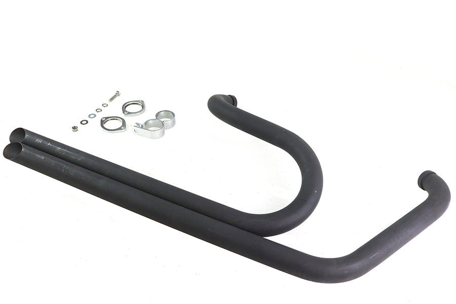 V-Twin 30-0665 Side By Side Drag Pipe Set Chrome for Harley Davidson FXST 1986-1995