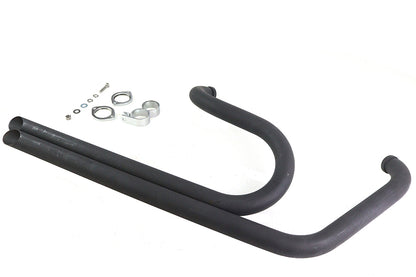 V-Twin 30-0665 Side By Side Drag Pipe Set Chrome for Harley Davidson FXST 1986-1995
