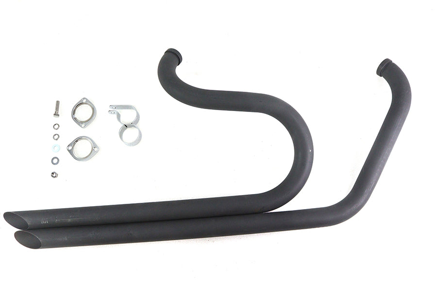 V-Twin 30-0665 Side By Side Drag Pipe Set Chrome for Harley Davidson FXST 1986-1995