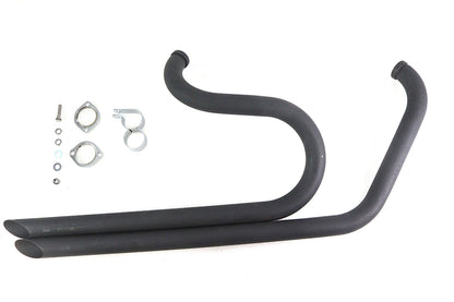 V-Twin 30-0665 Side By Side Drag Pipe Set Chrome for Harley Davidson FXST 1986-1995