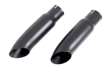 V-Twin Black Mini Exhaust Tip Set - 1-3/4 inch Inlet Inner Diameter