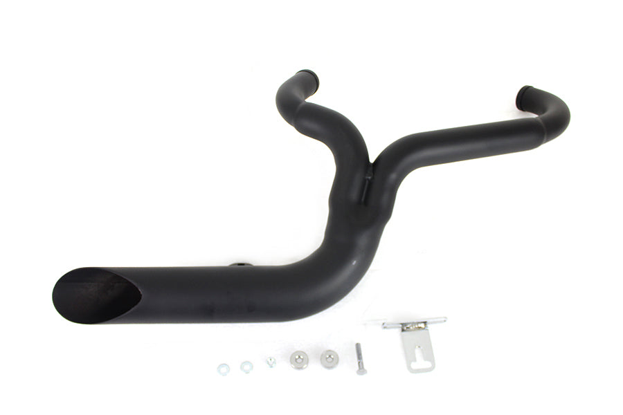 V-Twin FXD 2:1 Lake Side Pipe Exhaust Black for Harley Davidson FXD (2006-2015)