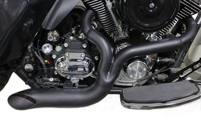 V-Twin FXD 2:1 Lake Side Pipe Exhaust Black for Harley Davidson FXD (2006-2015)