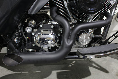 V-Twin FXD 2:1 Lake Side Pipe Exhaust Black for Harley Davidson FXD (2006-2015)