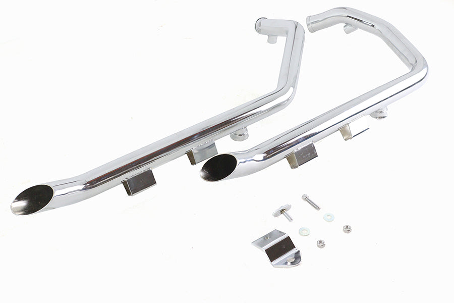 Wyatt Gatling Factory Sample Exhaust Drag Pipe Set for Harley Davidson XL 2004-2013