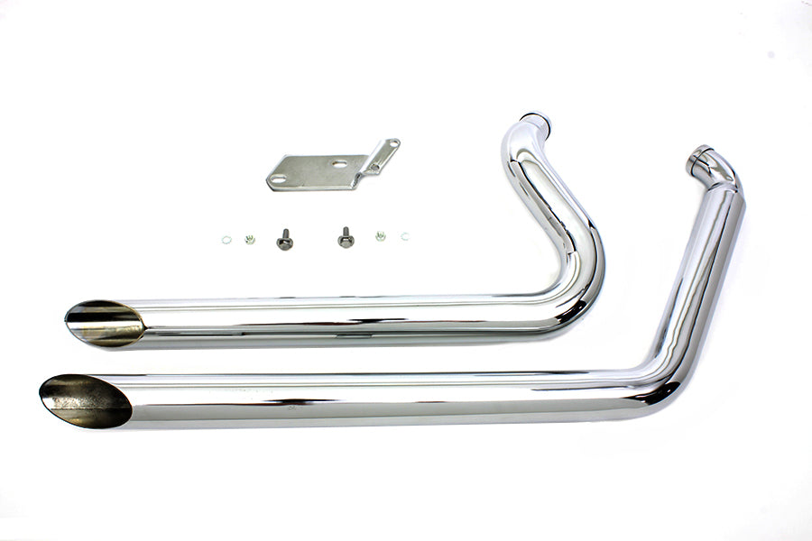 V-Twin Factory Sample Wyatt Gatling Exhaust Drag Pipe Set for Harley Davidson FXST (1986-1995)