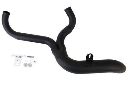 V-Twin FXD 2:1 Lake Side Pipe Exhaust with Black Finish – Part No. 9096