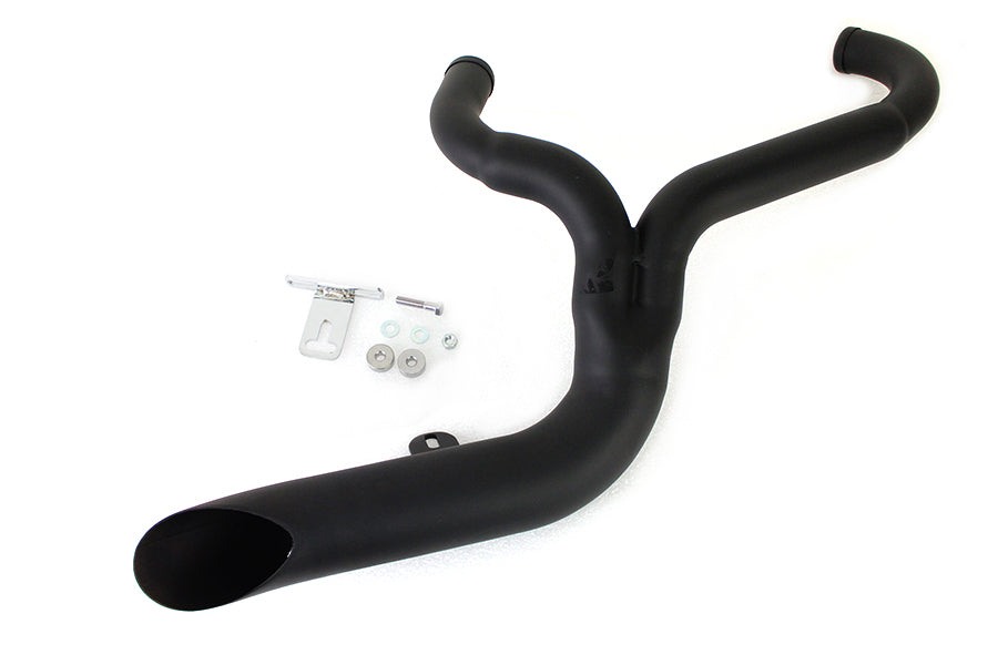 V-Twin FXD 2:1 Lake Side Pipe Exhaust with Black Finish – Part No. 9096