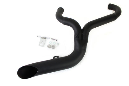 V-Twin FXD 2:1 Lake Side Pipe Exhaust with Black Finish – Part No. 9096