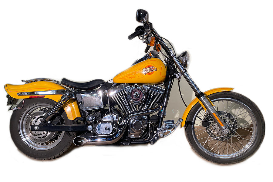 V-Twin FXD 2:1 Lake Side Pipe Exhaust Chrome Part 9095