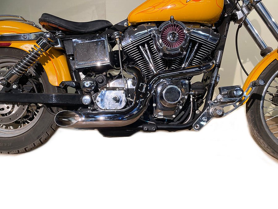V-Twin FXD 2:1 Lake Side Pipe Exhaust Chrome Part 9095