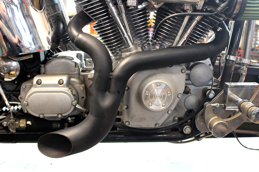 Factory Sample Wyatt Gatling FXST Ground Pounder Black Exhaust for Harley Davidson FXST