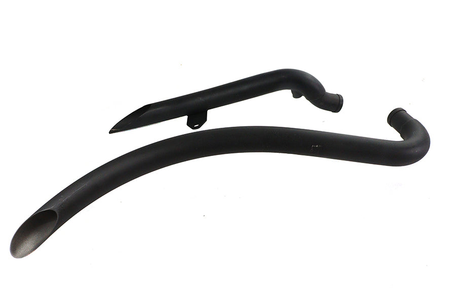 V-Twin Factory Sample Curved Radius Exhaust Header Set Black for Harley Davidson XL Models