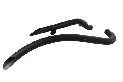 V-Twin Factory Sample Curved Radius Exhaust Header Set Black for Harley Davidson XL Models